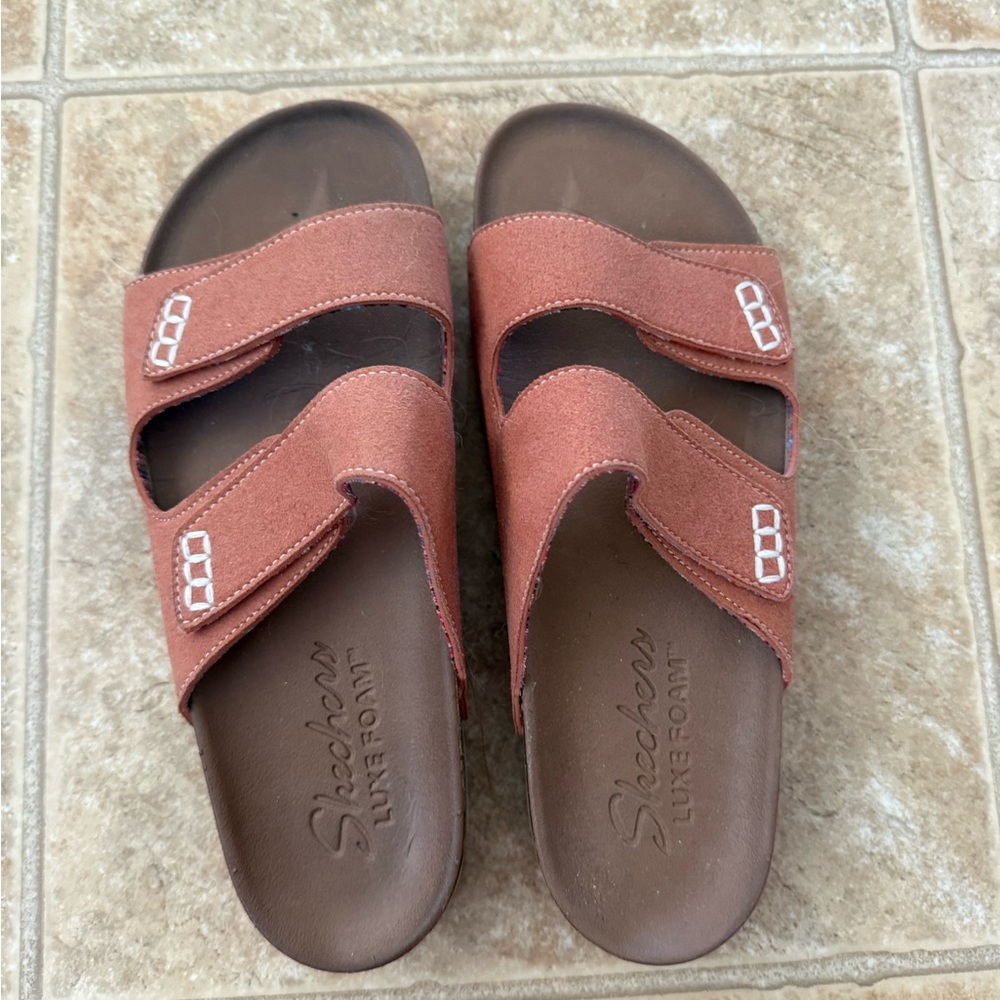Skechers Women's Brown Slide Sandals